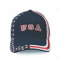 6 panels constructed baseball cap USA 100% Cotton Twill Cap